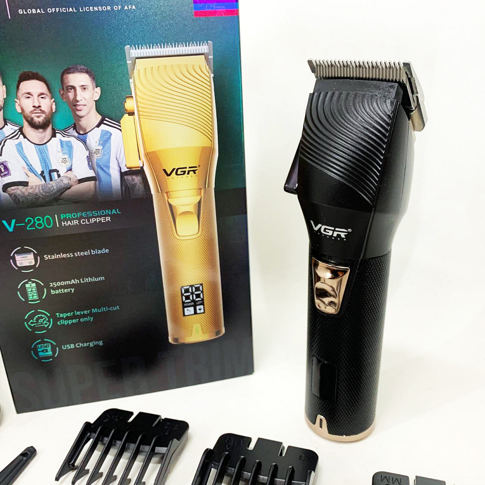 Машинка для стрижки волосся електрична VGR V-280, Машинка для стрижки на акумуляторі PI-96 Львів - фото 9