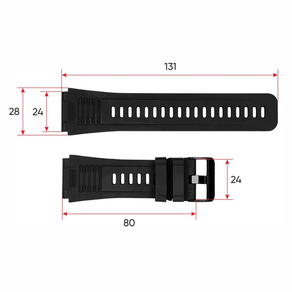 Ремінець для смарт-годинника Modfit Expedition Co,ass Black SBR Київ - фото 3