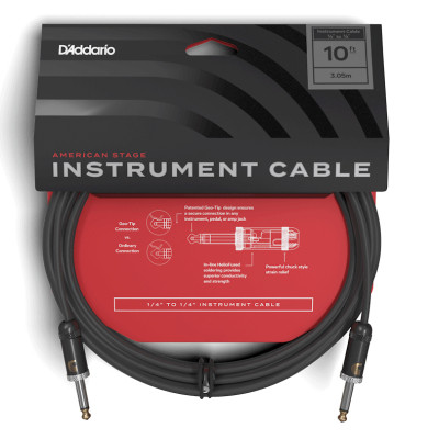 Інструментальний кабель D'Addario American Stage 3m (PW-AMSG-10) Вінниця - фото 1