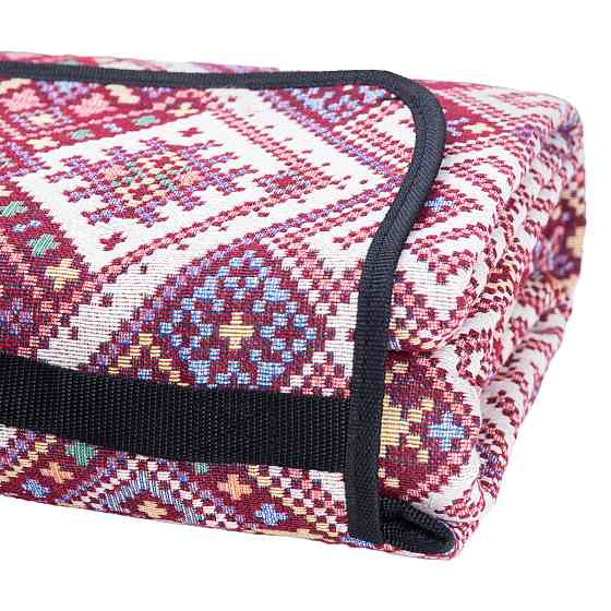 Червоний жакардовий коврик для пікніка Київ