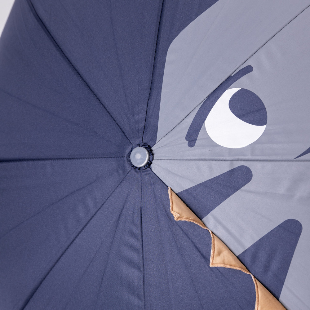 Классический детский зонт-трость механический из полиэстера прочный надежный 8 спиц диаметр 89 см Синий HP-23-12BL Киев - изображение 8