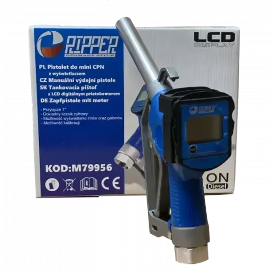 Заправний пістолет для дизеля RIPPER M79956,Пістолети для роздавлювання палива із вбудованим лічильником Львів