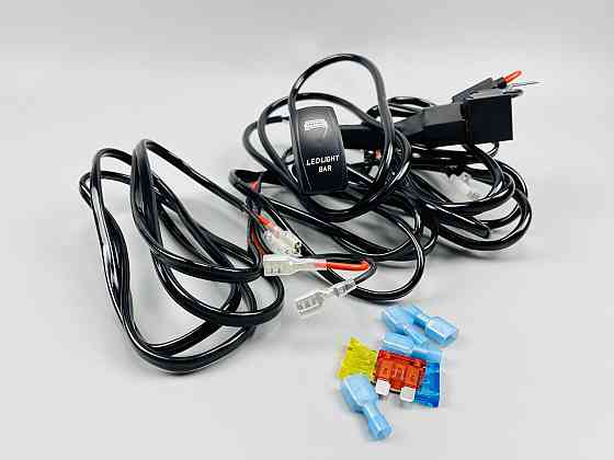 Проводка для будь-яких led фар і led bar в зборі 0-30A 3 м кабель перемикач/реле запобіжники Мукачево