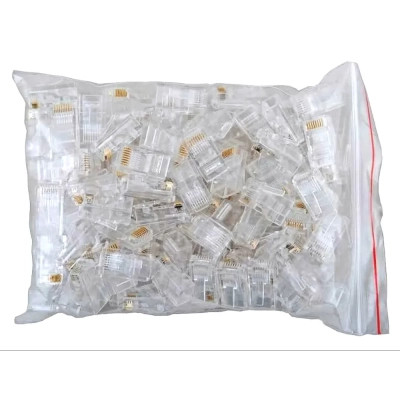 Конектор RJ45 cat.6 UTP 8P8C, 100шт/пак Kingda (KD-PG8016-C6/100) Вінниця - фото 1