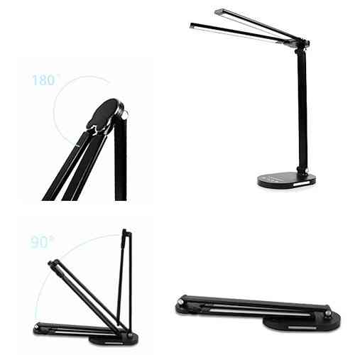 Настольная светодиодная лампа 14 Вт с USB-портом, сенсорным управлением, 5 режимов яркости и цвета Киев