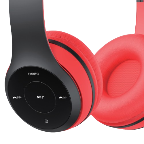 Навушники бездротові Havit HV-H2575BT з мікрофоном чорний/червоний Житомир - фото 4