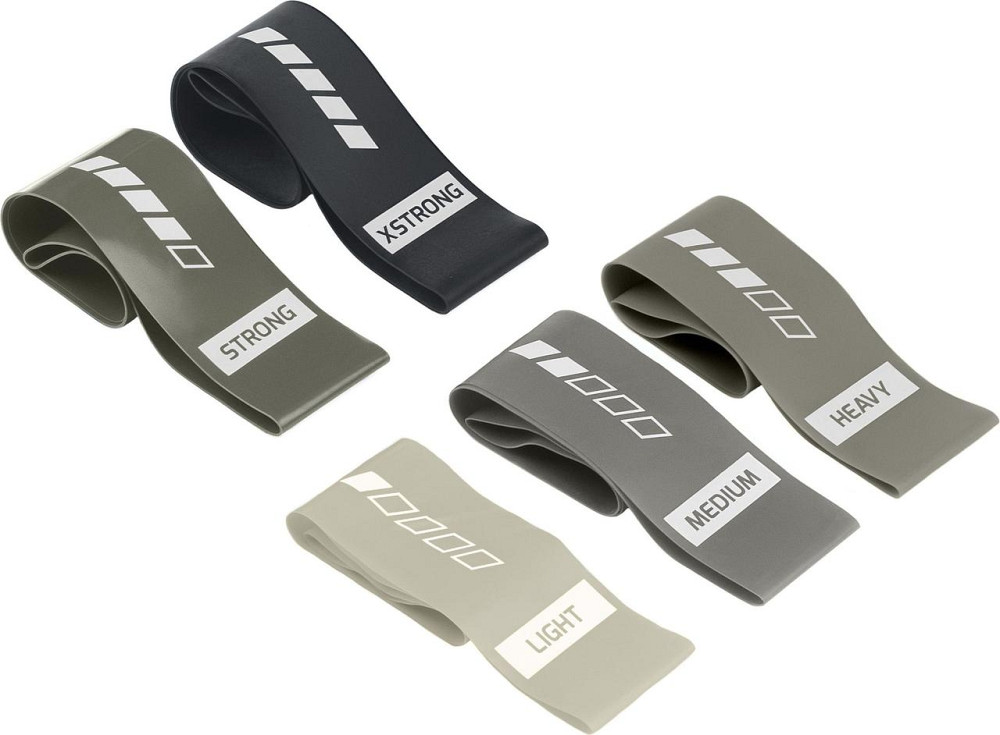 Набор резинок для фитнеса Gymtek 0,5-30кг серый Киев - изображение 10