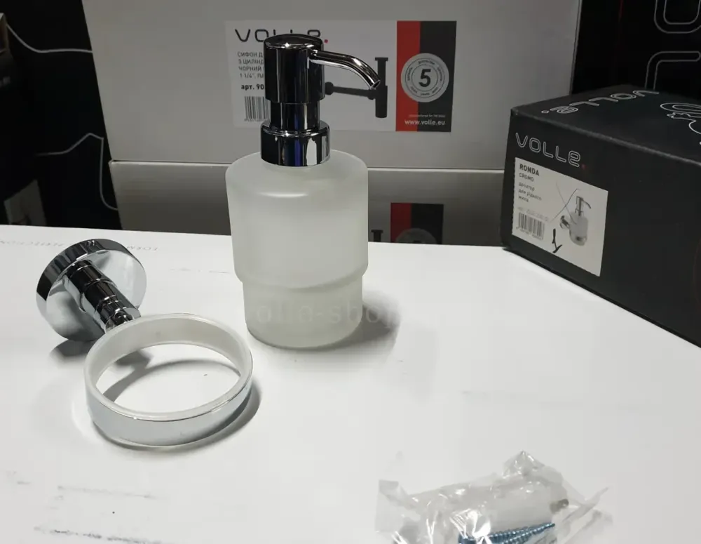 Дозатор для рідкого мила VOLLE RONDA cromo хром Київ - фото 2
