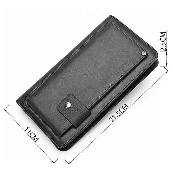 Клатч мужской с ремнем Vintage 14664 Черный Киев