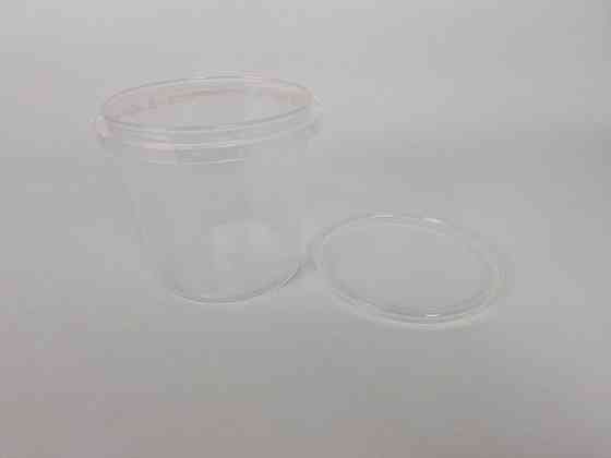 Ведро  с крышкой 1л. прозрачное (1 шт) Харьков