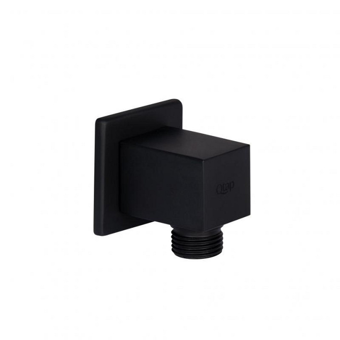 Подключение для шланга латунь Qtap Spojeni прямоугольное QT809810842857NB Black Matt Харьков - изображение 1