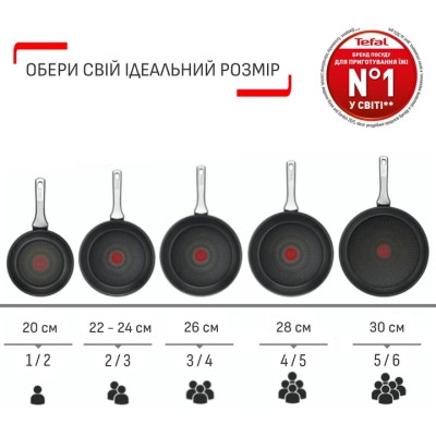 Сковорода Tefal Hard Stone 28 см (D4560632) Винница - изображение 10