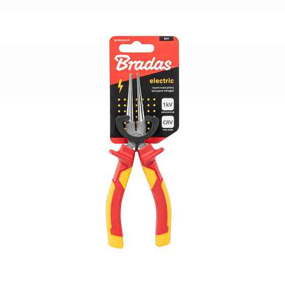 Круглі плоскогубці ELECTRIC, 165 мм, 1 кВ VDE, DIY-PL1016/6 Київ