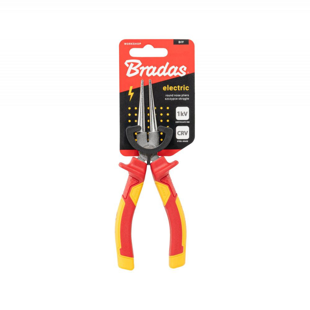 Круглі плоскогубці ELECTRIC, 165 мм, 1 кВ VDE, DIY-PL1016/6 Київ - фото 3