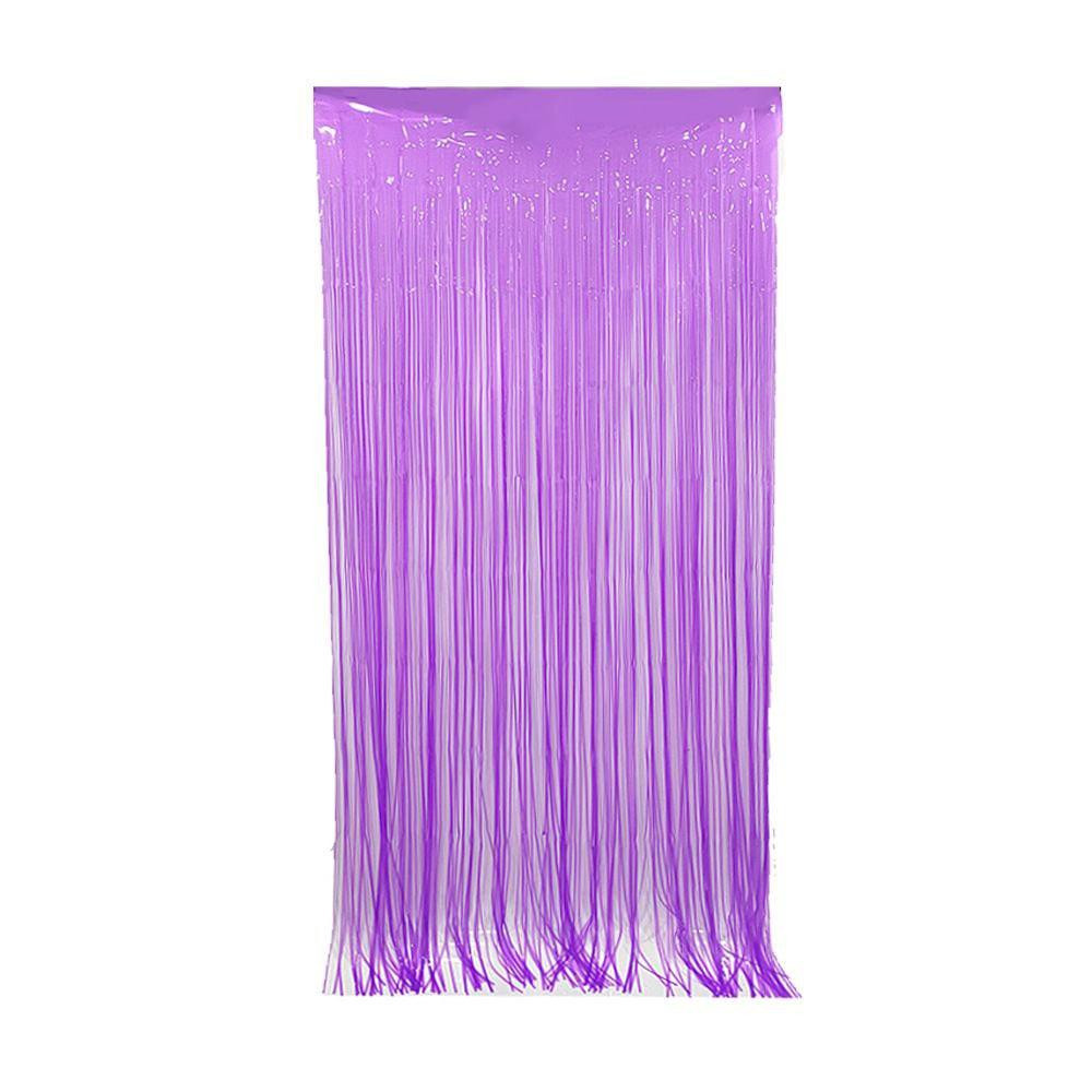 Дощик для фотозони флуоресцентний неоновий 2 м на 1 м бузковий Київ - фото 1