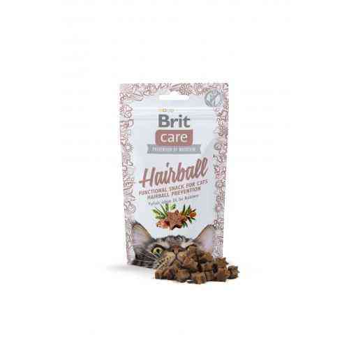 Функціональні ласощі Brit Care Hairball з качкою для котів, 50г Київ
