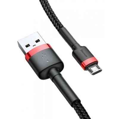 Дата кабель USB 2.0 AM to Micro 5P 1.0m Black-Red Baseus (514488) Вінниця