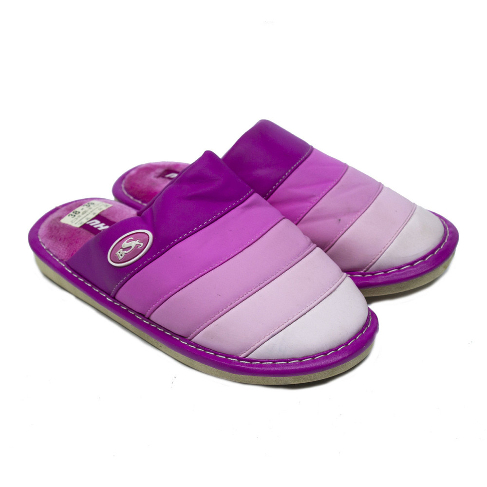 Капці BST жіночі шкірозамінники (36-41) малиновий W56-3 Одеса - фото 3