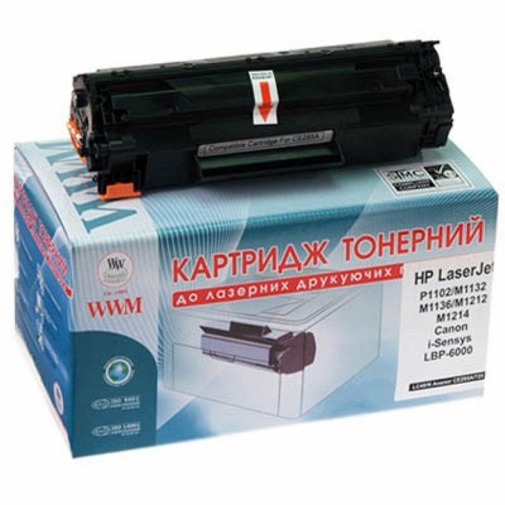 Картридж WWM для HP LJ P1102/1102w (LC48N) Вінниця - фото 1