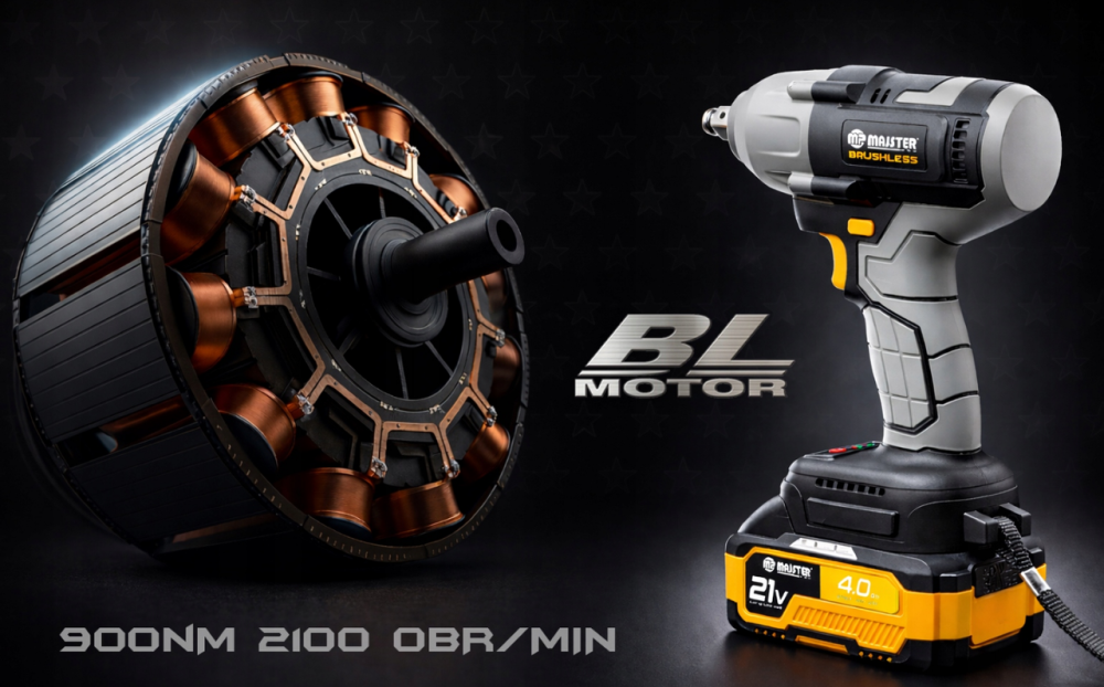 Гайковерт акумуляторний ударний 900Нм Majster Pro (Польща) Київ - фото 3