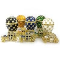 Шкатулка-яйцо с каретой Фаберже Киев - изображение 1