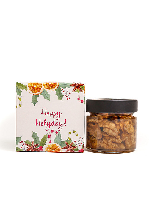 Недорогой маленький подарок в индивидуальной коробочке орехи с медом 130 г Одесса - изображение 5