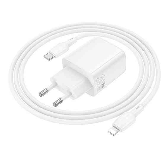 Мережевий зарядний пристрій BOROFONE BN28 Fuente single port PD30W charger (EU) White Одеса
