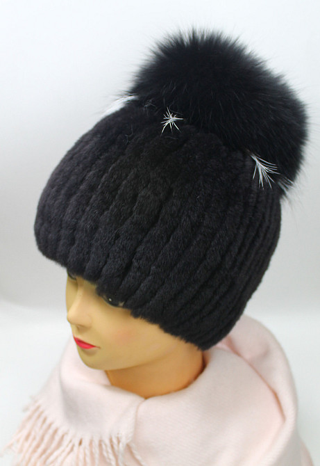 Шапка меховая женская бон Джина Rex Черный Харьков - изображение 1