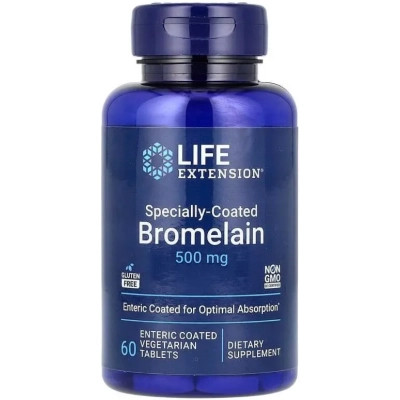 Вітамінно-мінеральний комплекс Life Extension Бромелайн у кишковорозчинній оболонці, 500 мг, Specially-Coa (LEX-12036) Вінниця - фото 1