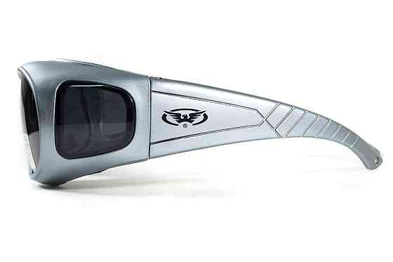 Окуляри захисні з ущільнювачем Global Vision Outfitter Metallic (gray) Anti-Fog, чорні в сірій оправі Запоріжжя