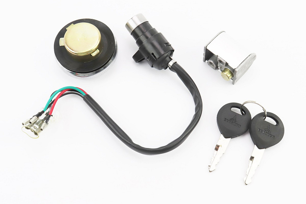 Замки комплект (запалювання, кермо, кришка бака кругла) Київ - фото 2