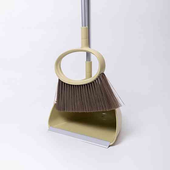 Yiwu Набір віник і совок на довгій ручці для підлоги 25×25×95 (см) Зелений HP-45-1GR Коломия