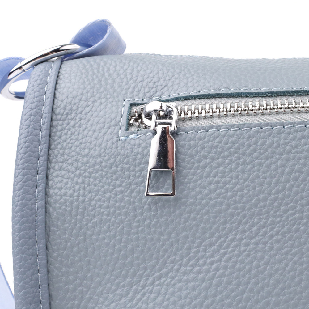 Полукруглая сумка для женщин из натуральной кожи Vintage 22908 Серо-голубой Киев - изображение 6