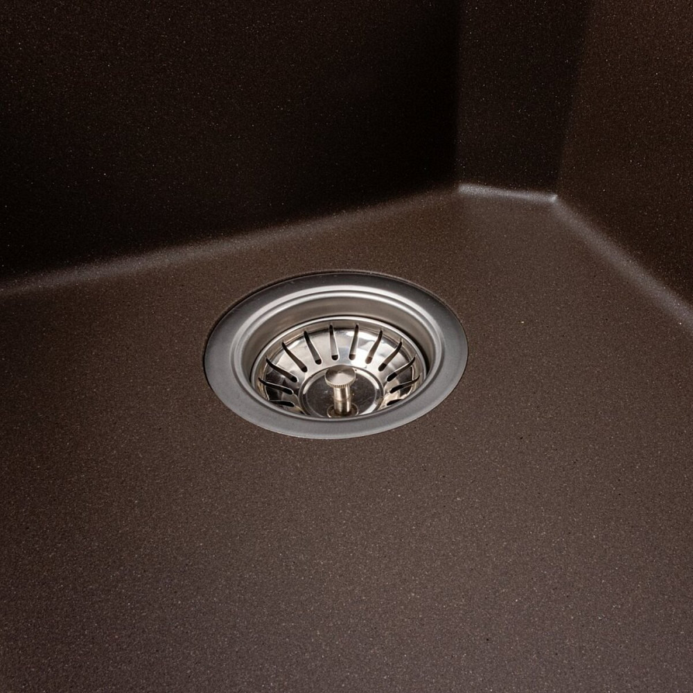 Мийка гранітна темна скеля VALESO 7950 VIATRIX (дві чаші, матова) Коломия - фото 6