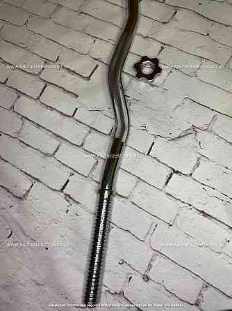 Гриф W-подібний 1.2 м з діаметром 25 мм Гантелі, гирі, штанги та диски хромований Київ