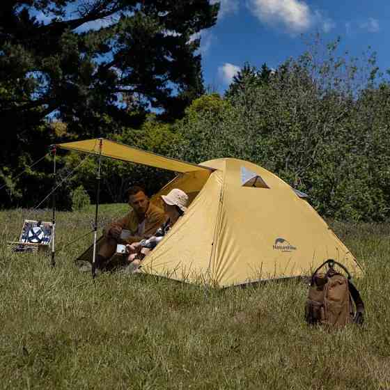 Намет тримісний Naturehike P-Series NH18Z033-P 210T/65D, жовтий Київ
