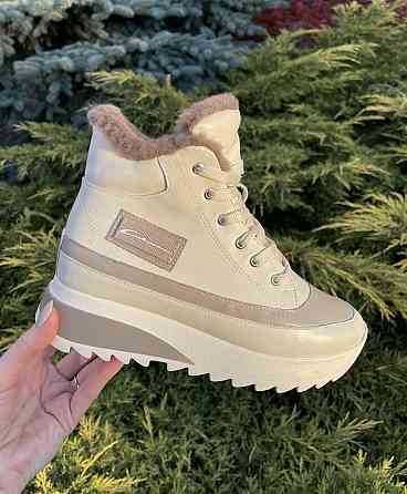 Черевики жіночі VLADEKS 1408-2 бежеві (зима, шкіра натуральна) (4917) 41 Коломия