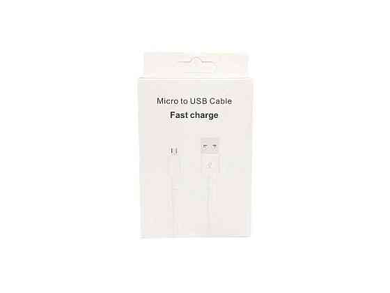 Кабель microUSB USB - MICRO 6A 1м білий ТМ KMT Київ