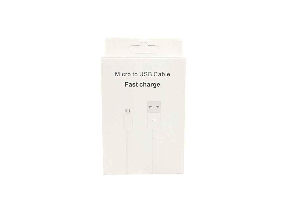 Кабель microUSB USB - MICRO 6A 1м белый ТМ KMT Киев - изображение 1