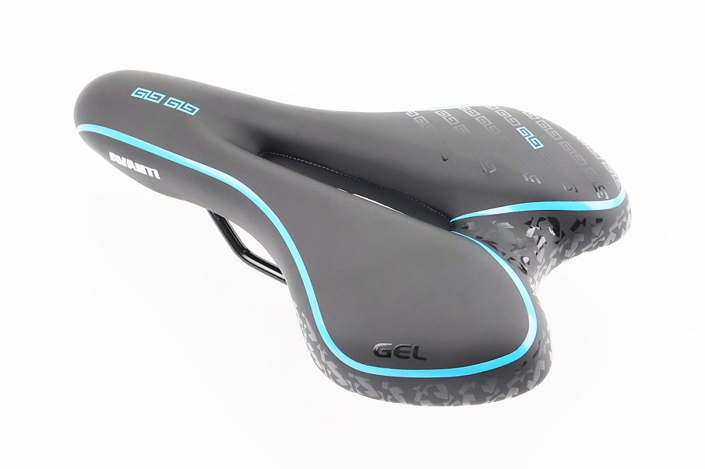 Сидіння MTB 270x160мм, чорно-синє "GEL" SD-523 Київ - фото 1