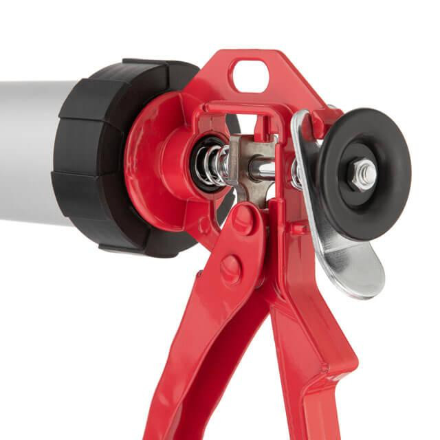 Пістолет для видавлювання силікону, 600 мл INTERTOOL HT-0026 Київ - фото 6