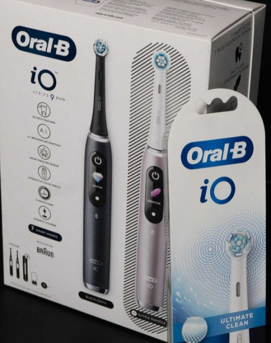 Зубна щітка електрична ORAL-B IO Series 9 Duo Black Rose. Харків - фото 1