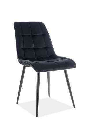 Стілець CHIC VELVET чорний каркас/чорний BL.19 Днепр