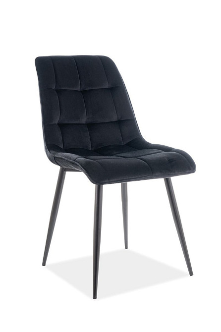 Стілець CHIC VELVET чорний каркас/чорний BL.19 Дніпро - фото 1