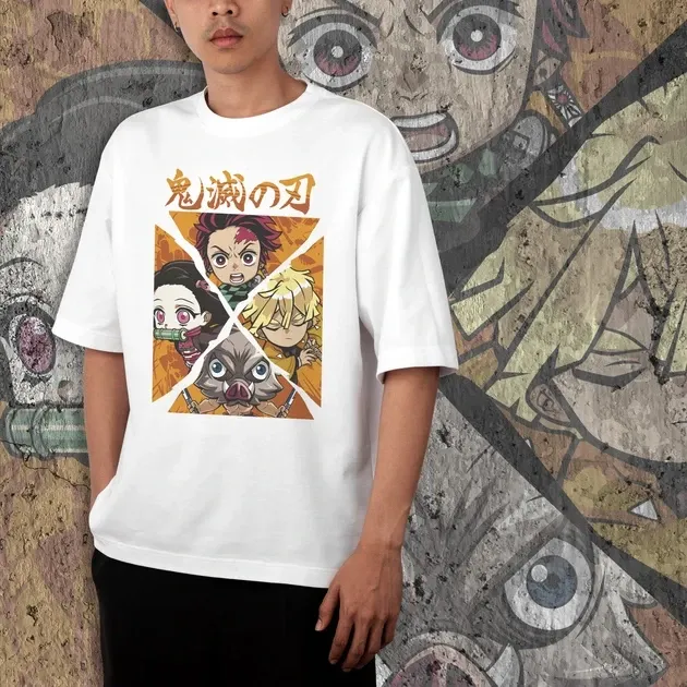 Футболка для підлітка хлопчика з принтом Клинок, рассекающий демонов Герои WE Розмір 160 Anime10361 Дніпро - фото 3