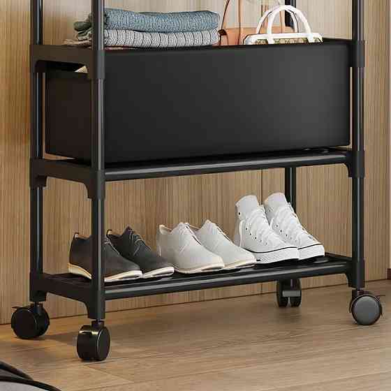 Напольная вешалка для одежды на колесиках, 150х56х30см Киев