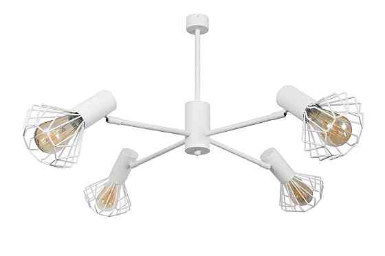 Люстра лофт біла 4 лампи Е27 Diadem NL 22152-4 WH Київ