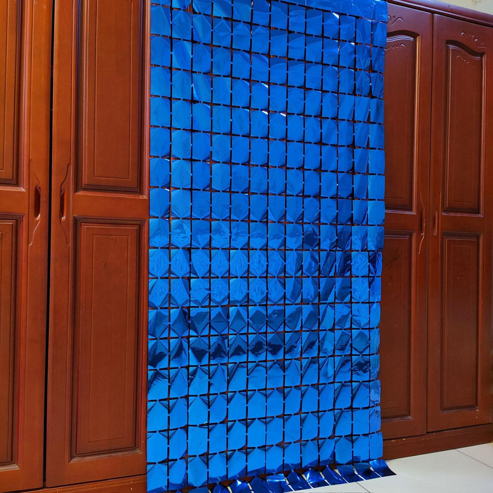 Дождик для фотозоны кубиками 2 м на 1 м синий Киев - изображение 5