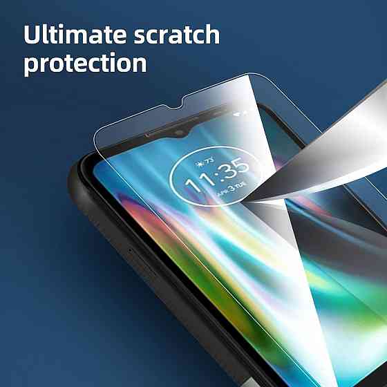 Захисне скло Motorola Defy (2021) прозоре 3 шт 9H 0.33 мм без бульбашок антивідбиткове загартоване Київ