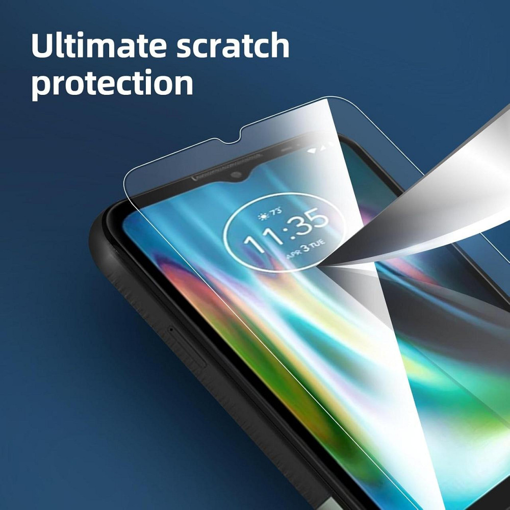 Защитное стекло Motorola Defy (2021) прозрачное 3 шт 9H 0.33 мм без пузырей антибликовое закаленное Киев - изображение 6